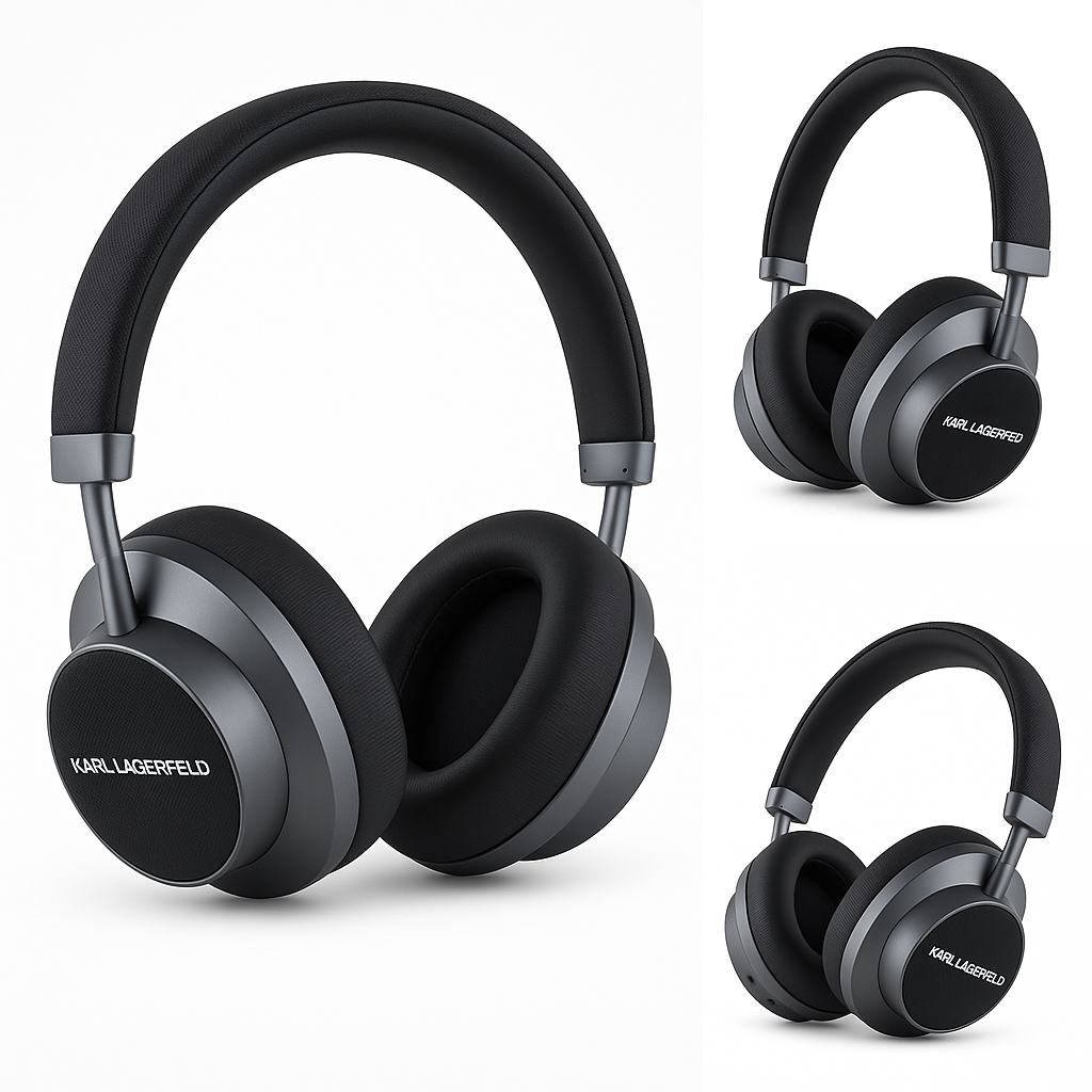 ANC/ENC Saffiano Serisi Kafa Üstü Bluetooth Kulaklık v5.3 KL Logotype