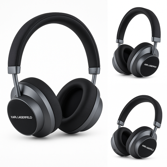 ANC/ENC Saffiano Serisi Kafa Üstü Bluetooth Kulaklık v5.3 KL Logotype