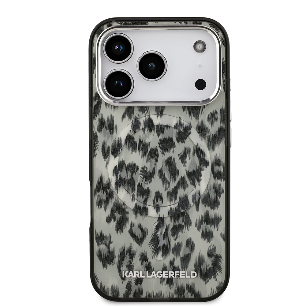 Magsafe Uyumlu IML Leopar Pattern iPhone 17 Pro Kılıf