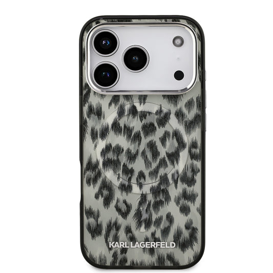 Magsafe Uyumlu IML Leopar Pattern iPhone 17 Pro Kılıf