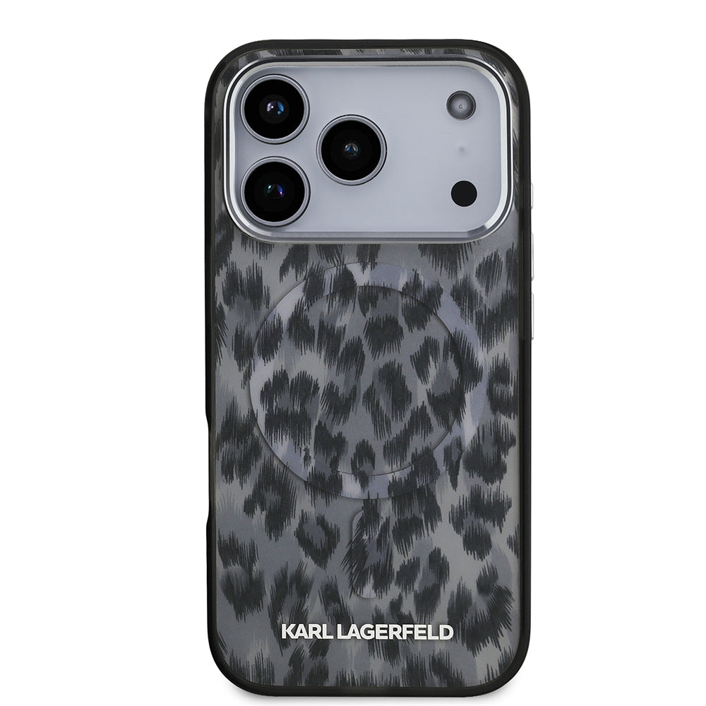 Magsafe Uyumlu IML Leopar Pattern iPhone 17 Pro Kılıf