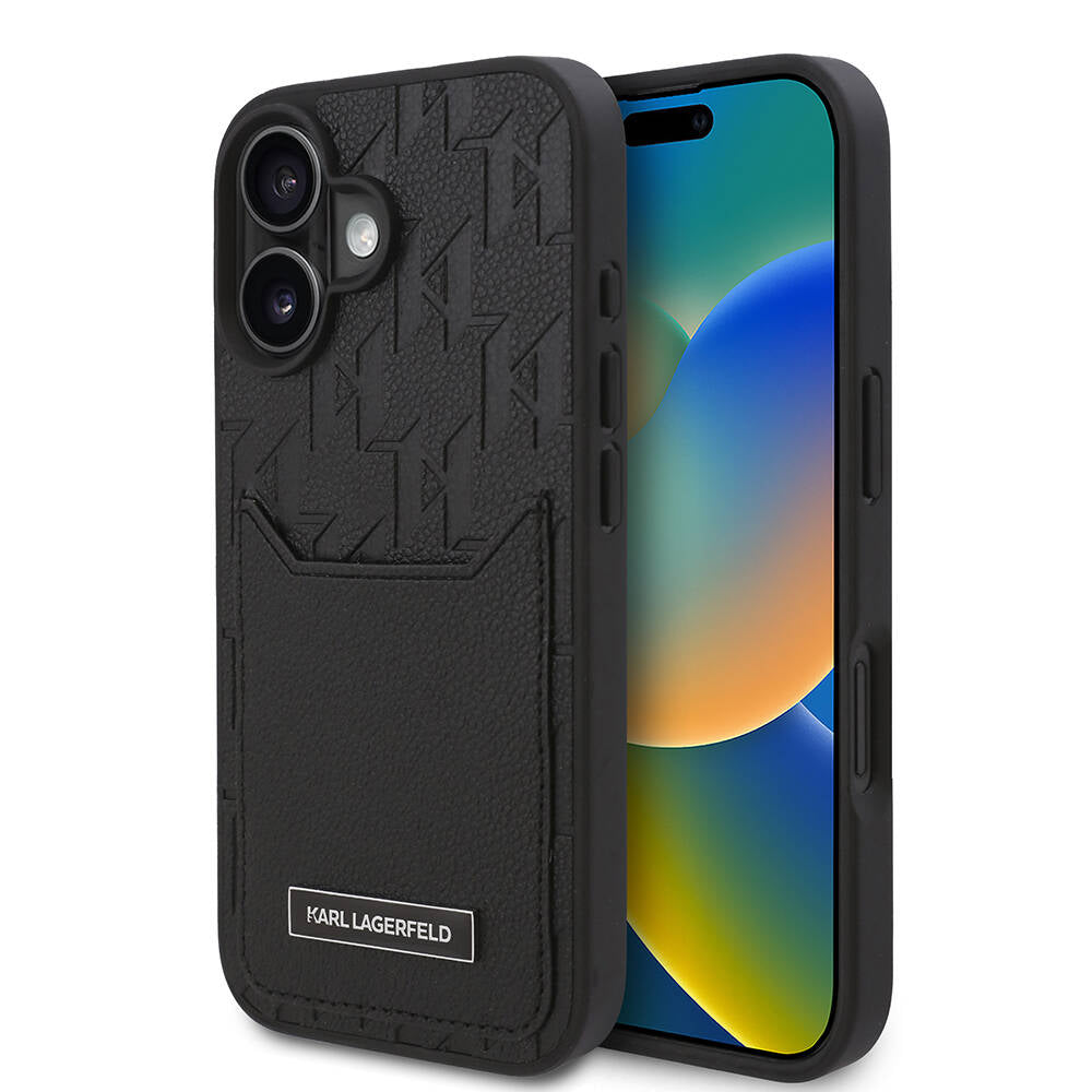 Cardslot iPhone 16 Plus Kartlıklı Monogram Kılıf