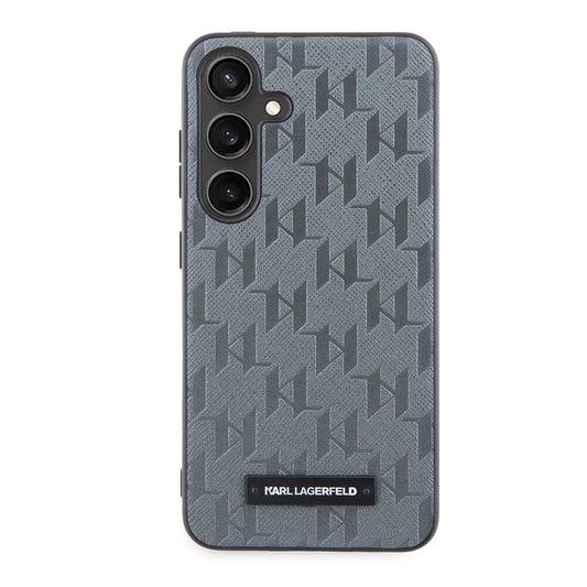 Samsung Saffiano Metal Galaxy S24 Monogram Logo Kılıf